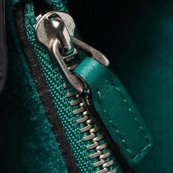 Gucci Beige/Green GG Supreme Canvas/Suede Embroidered Patch Small Dionysus Sh... - Picture 10 of 12